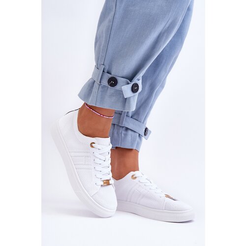 Kesi Women's Tied Sneakers White Etna Slike