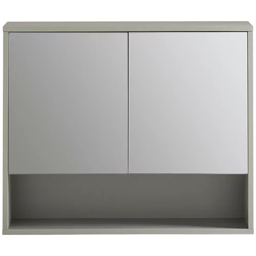 SoBuy stenska omarica z vrati v ogledalu v sivi barvi v skandinavskem slogu, (21123435)