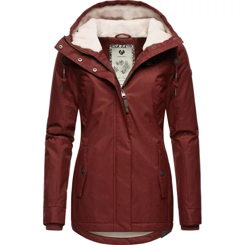 Ragwear Zimska jakna 'Monade' temno rdeča