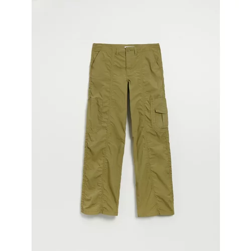 House - Wide leg hlače s cargo džepovima - Zelena