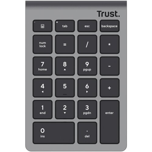 Trust Xalas numerička tipkovnica Laptop/PC RF bežični Srebro Slike