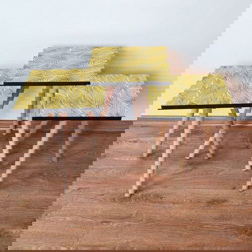 Hanah home 3Shp239 - yellow yellowwhite nesting table (3 pieces) Cene