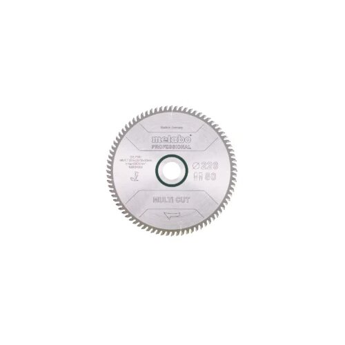 Metabo list kružne pile/cirkulara 220 x 2.6/1.6 x 30 Multi Cut Professional 628084000 Slike