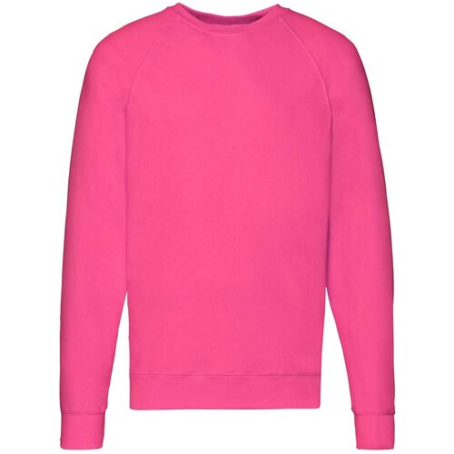 Fruit Of The Loom Biała bluza męska Lightweight Raglan Sweat Slike