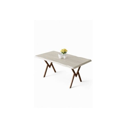 Hanah home trpezarijski sto akort travertine brown Cene