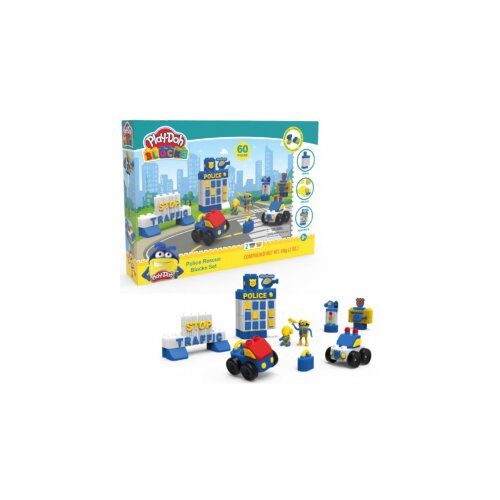  Kocke sa pastelinom policija 60 delova Cene