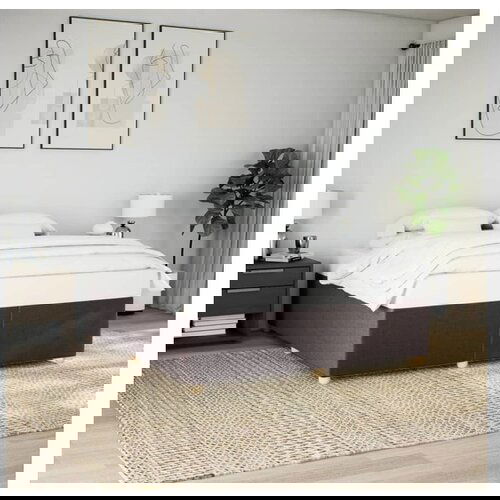 vidaXL Okvir za krevet bez madraca tamnosmeđi 200x200 cm od tkanine Cene