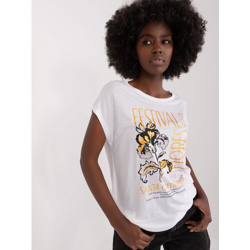 Fashion Hunters White women's T-shirt with SUBLEVEL print Cene