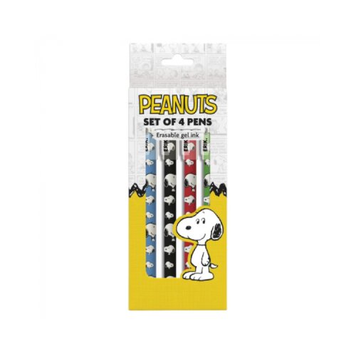 Grupo Erik Editores S. L. Snoopy - Pi&amp;scaron;i bri&amp;scaron;i hemijske olovke set 4 - Snoopy Slike