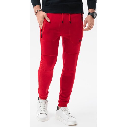 Ombre Spodnji deli trenirke Mo&amp;scaron;ke hlače (P902RED) pisana Slike