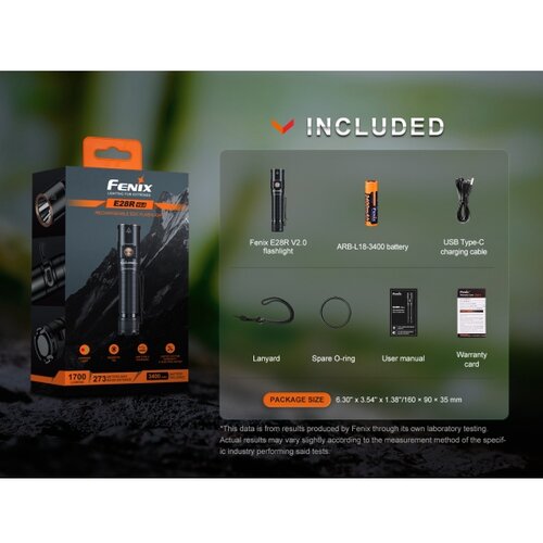 Fenix Light E28R V2.0 LED džepna svjetiljka Li-ionskI akumulatori ili na baterije 1700 lm 128 g Slike