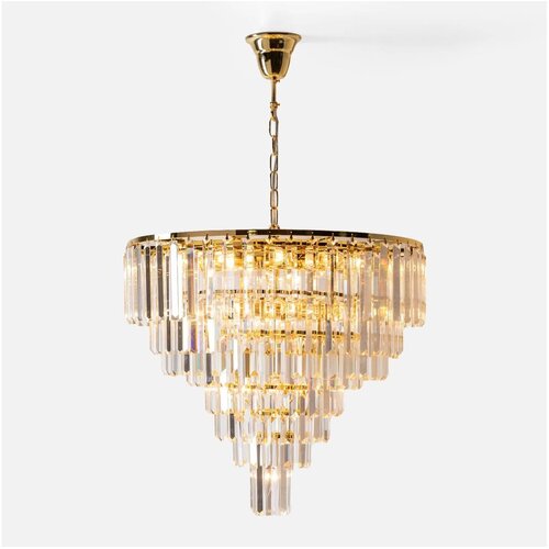 Zuma line 17701/20-GLD - Luster na lancu VERSAILLES 20xE14/40W/230V zlatna Slike