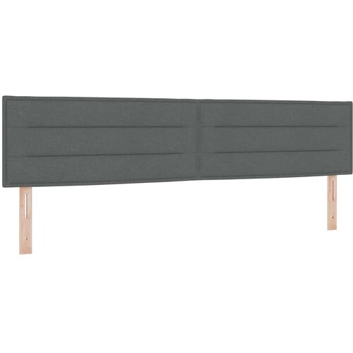  s opruga kutije Tamno siva 200 x 200 cm tkanina Slike