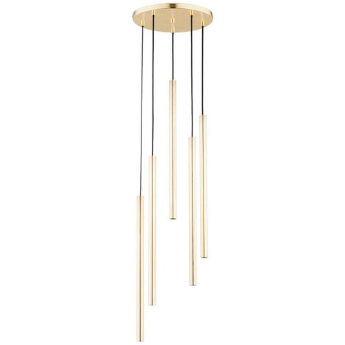  Luster na sajli COLLET, 5x G9/40W/230V, prečnik 30 cm, zlatni Cene