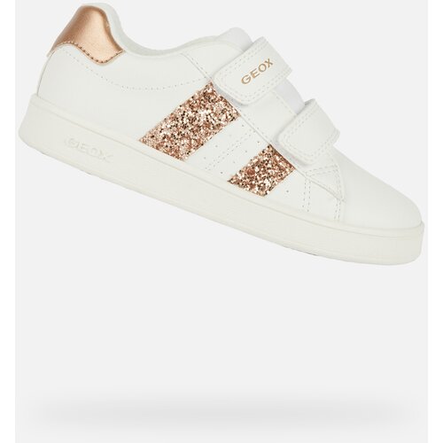 Geox White Girls Eclyper Sneakers - Girls Cene