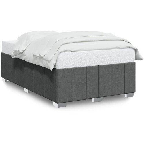 Maison Chic Posteljni okvir - Dvoposteljna postelja - Zakonska postelja brez vzmetnice temno siva 120x190 cm blago-J12995, (21763274) Slike