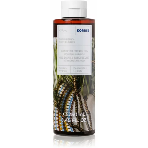 Korres Forest Cedar osvežujoč gel za prhanje 250 ml