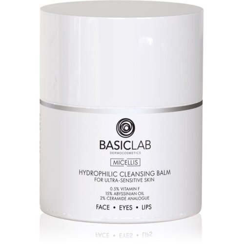 BasicLab Dermocosmetics Micellis balzam za skidanje &amp;scaron;minke i či&amp;scaron;ćenje za vrlo osjetljivo lice 40 g Slike