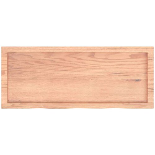  Stolna ploča svjetlosmeđa 100 x 40 x 6 cm tretirana hrastovina Slike
