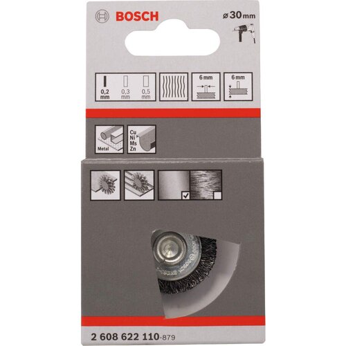 Bosch pločasta četka 30 mm, 0,2 mm, 6 mm - 2608622110 Slike