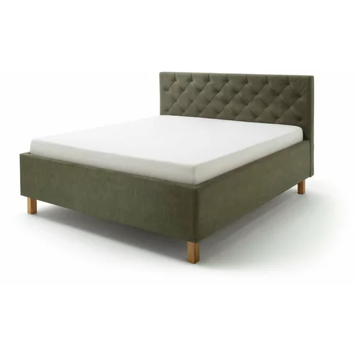 Meise Möbel zeleni bračni krevet San Remo, 160 x 200 cm