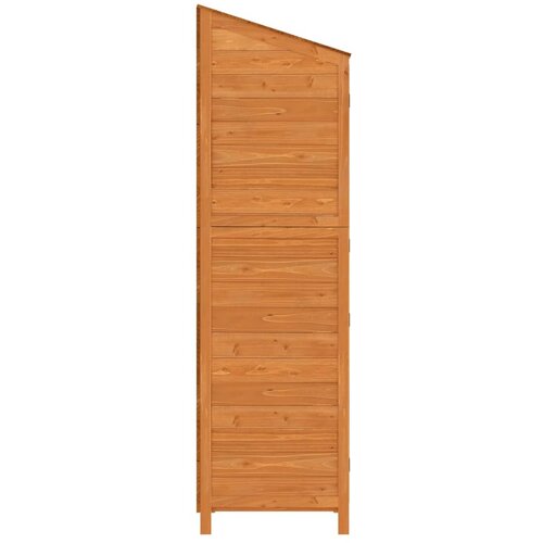  Vrtno spremi&amp;scaron;te smeđe 55 x 52 x 174,5 cm od masivne jelovine Slike