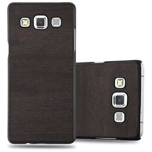 Cadorabo Case, združljiv s Samsungom v Woody Black - Hard Case za&scaron;čitni pokrov v lesenem videzu pred praskami in udarci, (20564069) Cene