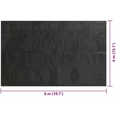  Pravokutni pokrivač za bazen 600 x 400 cm PE crni Slike
