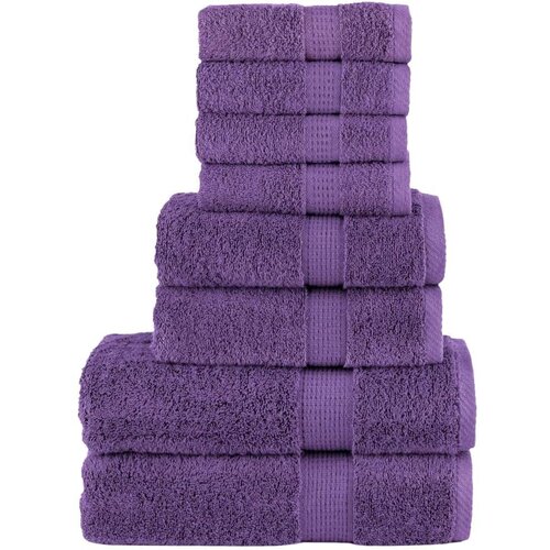 vidaXL 8-dijelni vrhunski set ručnika SOLUND ljubičasti 600 gsm Cijene