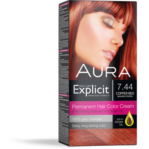 Aura Explicit Boja za kosu 7.44 New bakarno crvena Cene