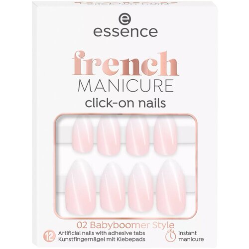 Essence Set za manikuro Click-on French Manicure Kunstnägel - 02 Babyboomer Sty Rožnata Cene