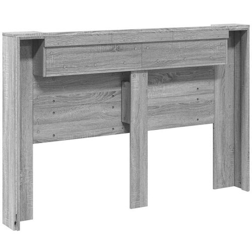  Krevetna ploča s LED-om Zidne Siva Sonoma 160 x 16 5 x 103 5 cm - Sivi hrast sonoma 160 cm Slike