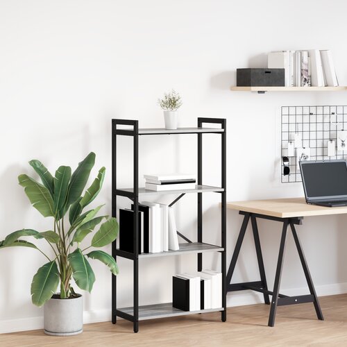 vidaXL Knjižna omara Siva sonoma 60 x 30 x 118 cm Konstruiran les Cene