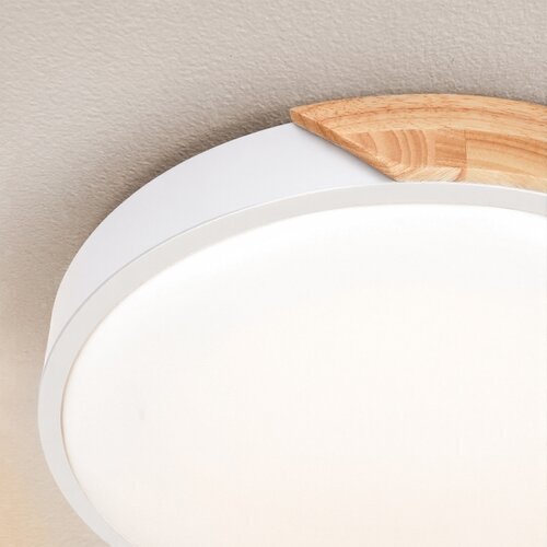  Brilagi - LED prigu&amp;scaron;iva svetiljka PILANA LED/48W/230V hrast/bela prečnik 40 cm + daljinski upravljač Slike