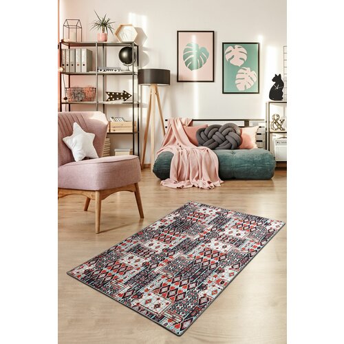 jasmin sivi višebojni hodnički tepih (100 x 300) Slike