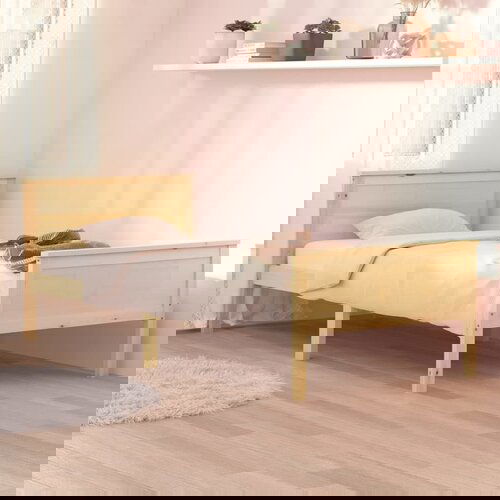 VidaXL posteljni okvir trdna borovina 90x200 cm Slike