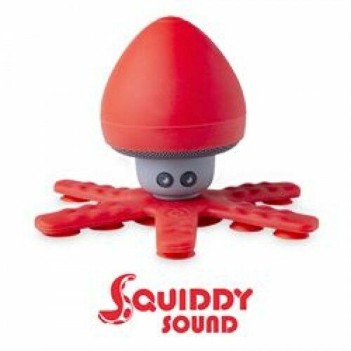 Celly bluetooth vodootporni zvučnik sa držačima squiddysound u crvenoj boji Slike