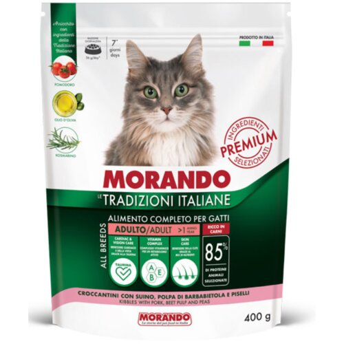 Morando Tradizioni Cat Adult svinjina, pesa in grah Cene