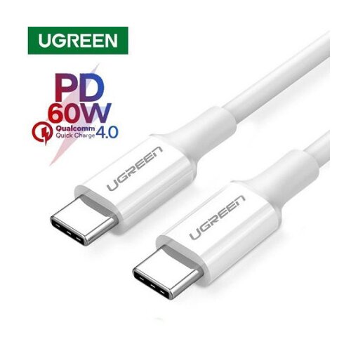 Ugreen Kabel USB-C na USB-C PD QC AFC 1m - Bel, (22006768) Cene