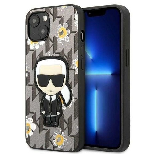 Karl Lagerfeld TRDA ETUIKA ZA IPHONE 13 MINI SIVA ROŽICE IKONIK, (21898132) Cene