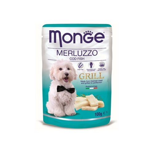 Monge dog grill hrana za pse, sos, bakalar, adult, 100g Slike