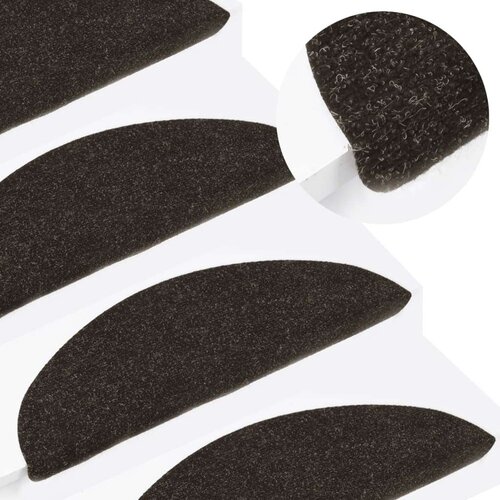vidaXL Preproge za stopnice samolepilne 10 kosov antracit 56x17x3 cm Cene