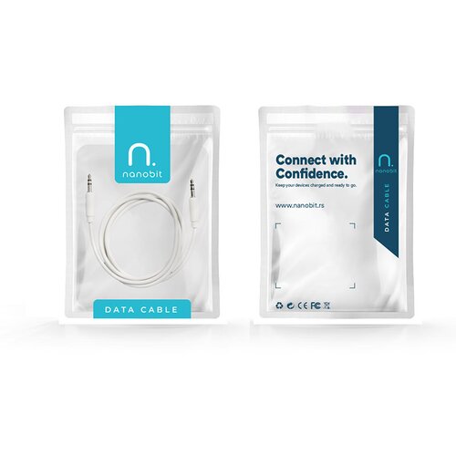  Audio kabel AUX 3/5mm beli 1m Cene
