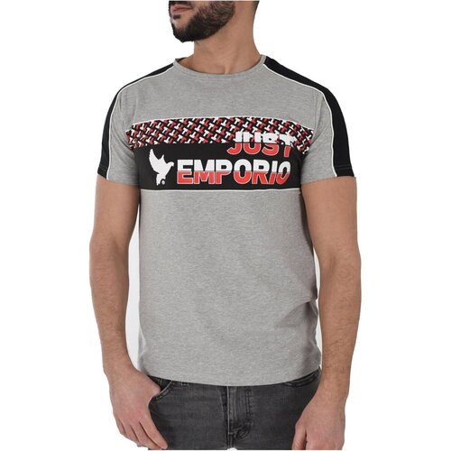 Just Emporio Majice s kratkimi rokavi JE-MUKIM-01 Siva Cene