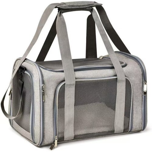 INF Velik 3-v-1 nahrbtnik za hi&scaron;ne ljubljenčke 45x30x30cm, zračen poliester Gray, (5000203011) Cene