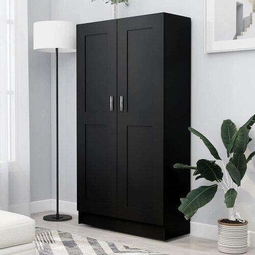 Ormarić za knjige crni 82,5 x 30,5 x 150 cm konstruirano drvo Cijene