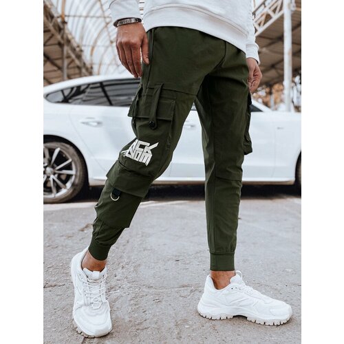 DStreet Men's Green Cargo Pants Slike