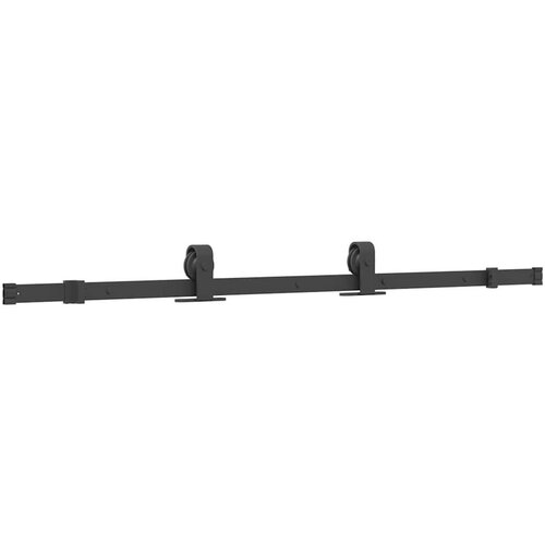 vidaXL Klizna vrata s priborom crna 76 x 205 cm od ESG stakla Cene