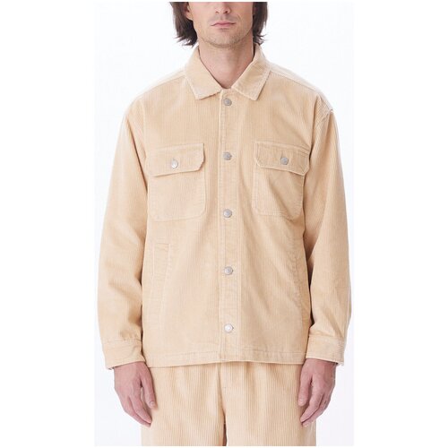 Obey Benny cord shirt jacket Bež Slike