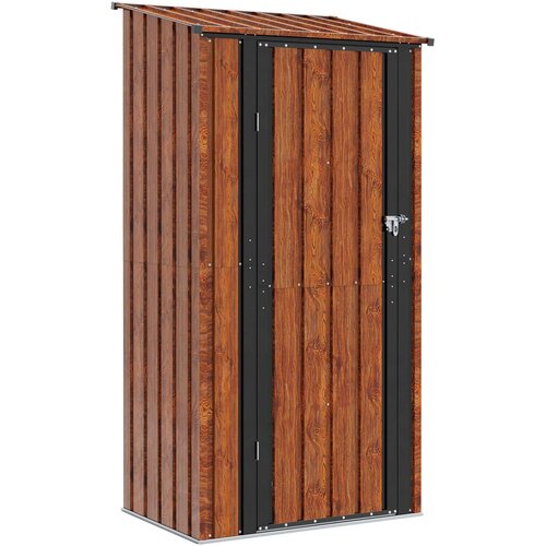  Vrtne &amp;scaron;upe Smeđa 103 x 74 x 200 cm Metal Slike